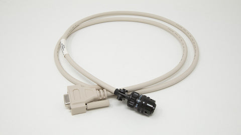 Cable with computer connector at one end and military style connector on other.