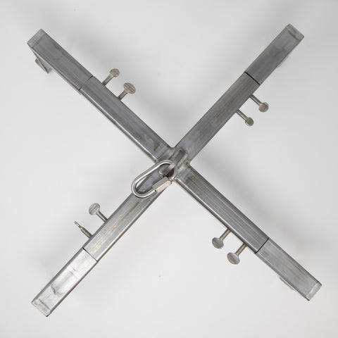 X-shaped stainless steel bracket with hook