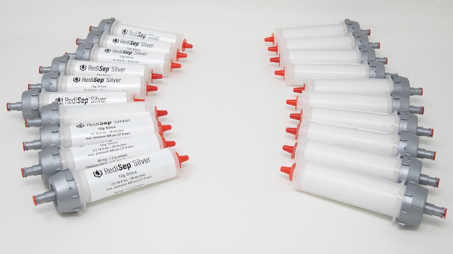 RediSep® Silver Silica Gel Disposable Flash Columns (12 Gram) - Package of  20