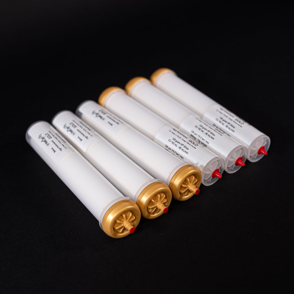 RediSep Gold® Silica Gel Disposable Flash Columns, 120 Gram (Package o ...