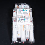 Plastic columns with connectors on both ends in bags