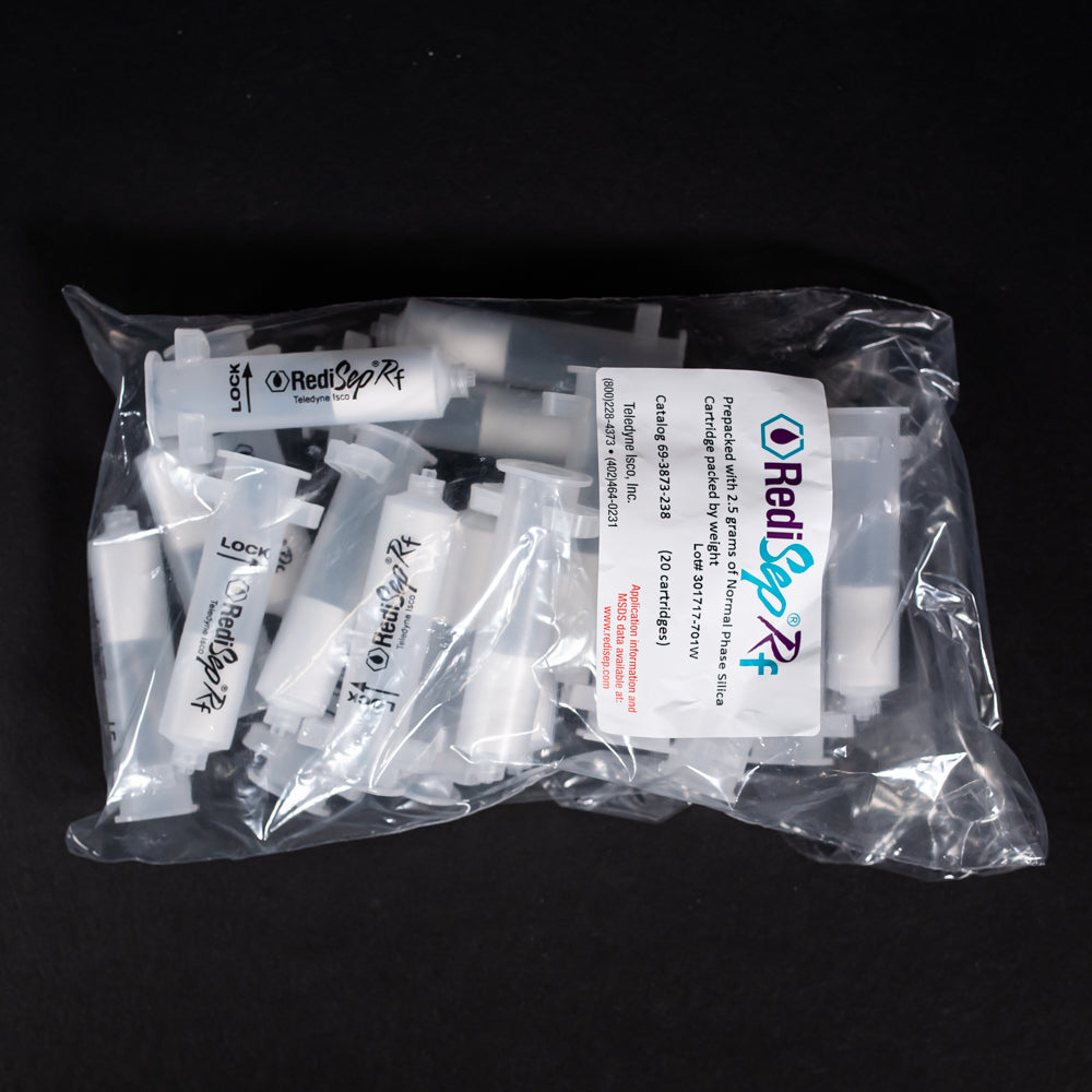Plastic cartridges prepacked with media in bag