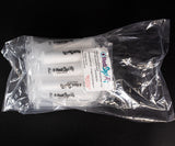 Plastic cartridges prepacked with media in bag