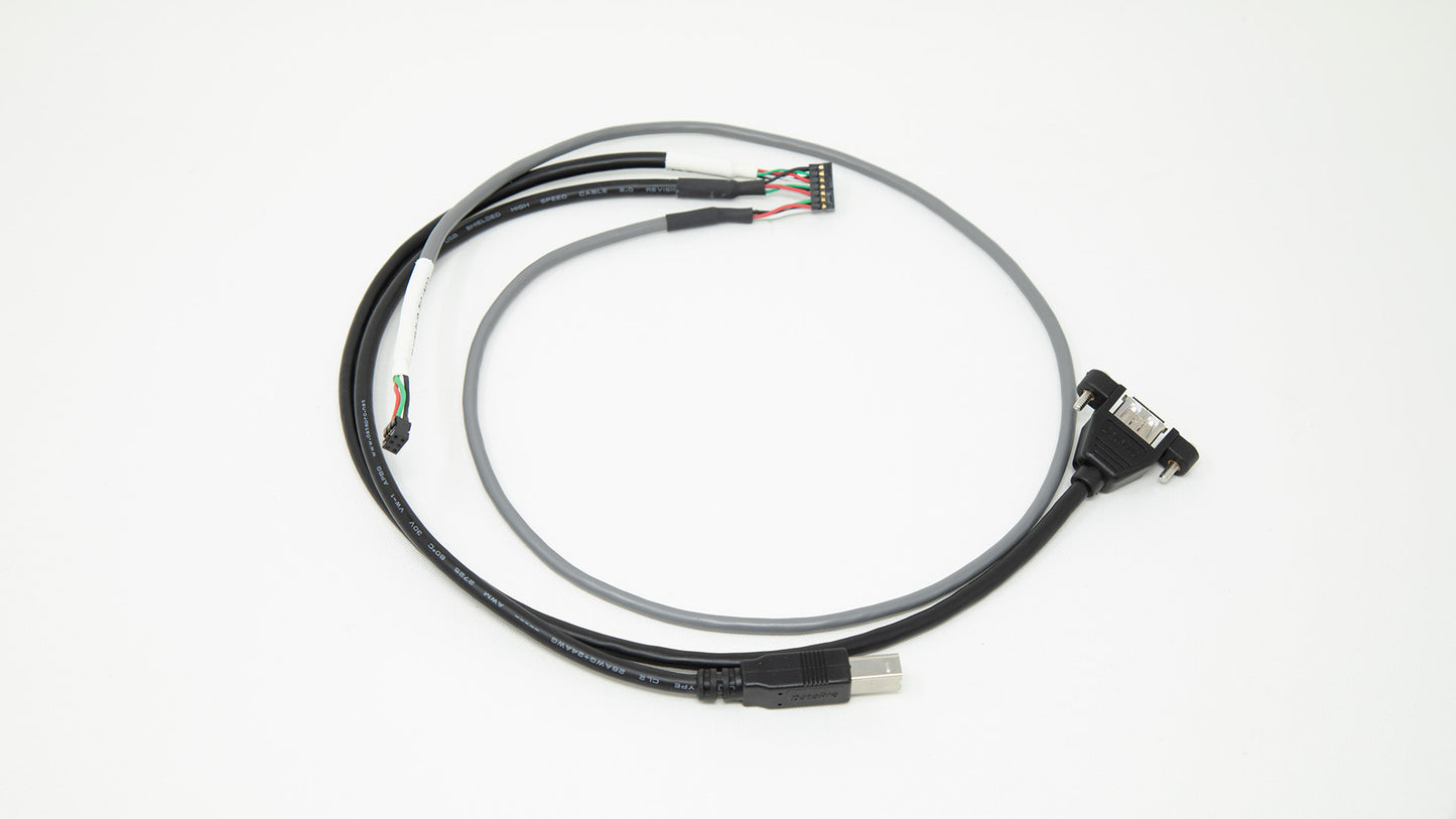Cable with connectors.