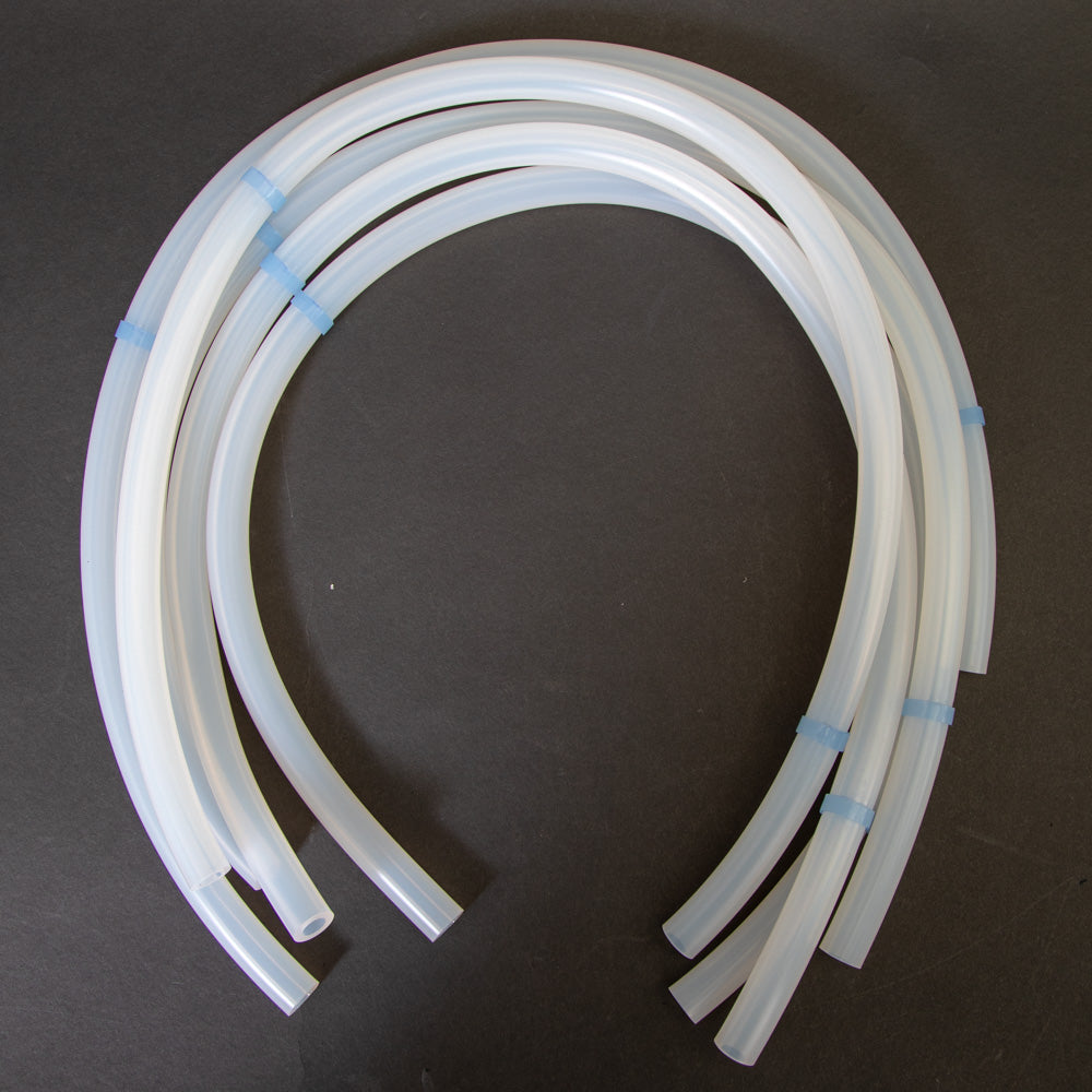 Five pieces of tubing