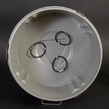 Round plastic tub with handles