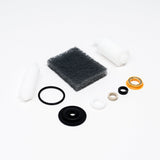 Seals, bushing, o-ring, diaphragm, scour pad and tool.