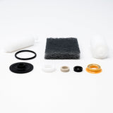 Seals, bushing, o-ring, diaphragm, scour pad and tool.