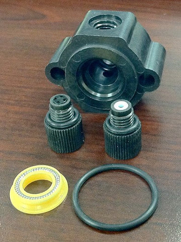 Items used in the self-flush assembly.