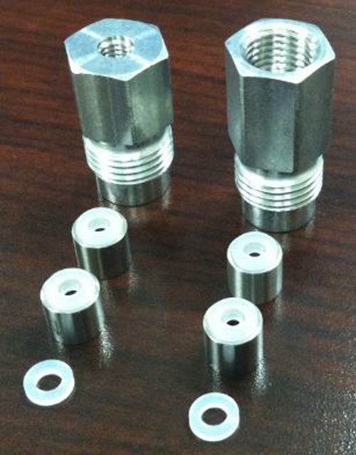 Four piece check valve kit, set of two.