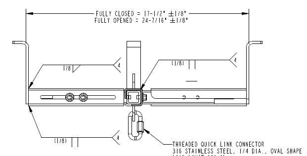 Diagram of suspension bracket