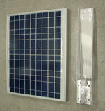 Solar panel with bracket and cable