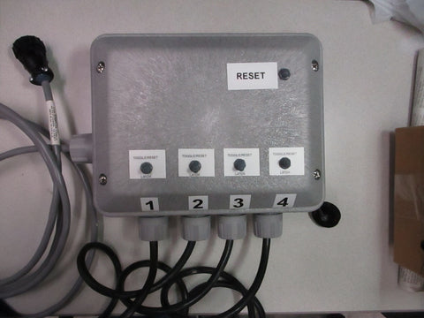 Sealed box with holes for cord entry