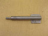 Stainless steel tube with holes, flat plate, threaded end